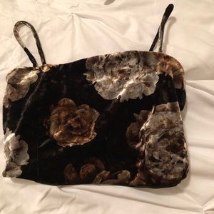 floral Windsor crop top